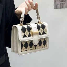 CORSICA Argyle Printed Structured Satchel-picture-11