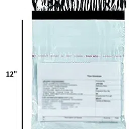 feelblue Tamper Proof Courier Bags Plain Pouches with POD, 10*12 inches, Pack of 25 pcs Security Bag image 1