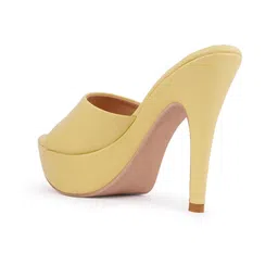 Rubeezz Yellow Party High-Top Heels image 3