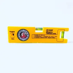 Magnetic Spirit Level with Compass | 8 Inch | Dual Vial Bubble Level_S05 Measuring_Level_01 Magnetic Torpedo Level-image-11