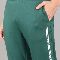 hrx by hrithik roshan Men Solid Green Track Pants image 5