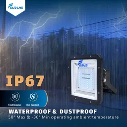 forus 30W LED Flood Light with 5 Years Warranty - IP67 Waterproof Outdoor Lighting, High Mast Focus, Halogen Flood Light for Factory, Garage, Parking, Garden, Shop, Warehouse, Tent, Warm White (1PC) Flood Light Outdoor Lamp image 4