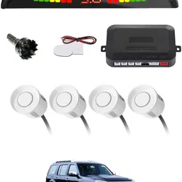 zplus Universal 4 White Reverse Parking Sensor With LED Display For Cars-90 Safety of Passengers/Car One Alarm Kit-1156 Parking Sensor-picture-15