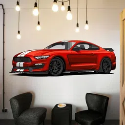 101 cm Car Mountain jeeps, Racing car Wall Sticker Big size sticker, 3D sticker Self Adhesive Sticker-image-6