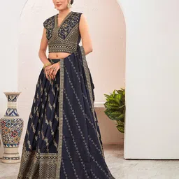 Chandbaali Embroidered Ready to Wear Lehenga & Blouse With Dupatta image 5