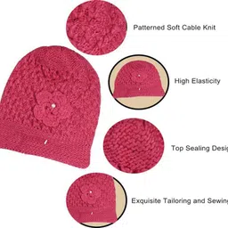 true indian Self Design, Solid Beanie image 2