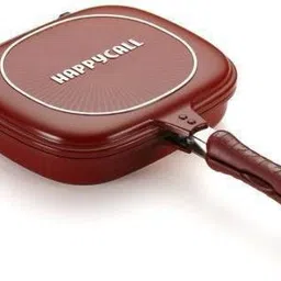 Double Sided Multi Purpose Nonstick Grill Pan with Strong Magnetic Handles Fry Pan 28 cm diameter with Lid 1 L capacity-image-7