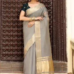 Astita Women Solid Zari Saree-picture-28