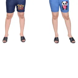 MIRAKSH Girls Blue Shorts-picture-26