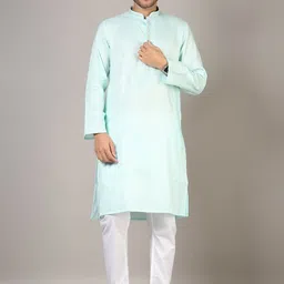 V-Mart Men Ethnic Motifs Embroidered Regular Kurta with Churidar-picture-33