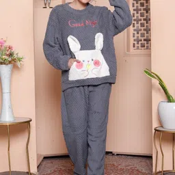 GRX Women Graphic Round Neck Night Suits-image-17