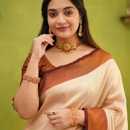 Mitera Woven Design Zari Banarasi Saree image 2