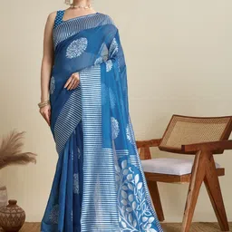 Kalista Woven Design Silk Blend Saree-picture-12