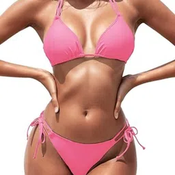 fashion cottage private limited Halter Neck Swim Bikini Set-picture-16