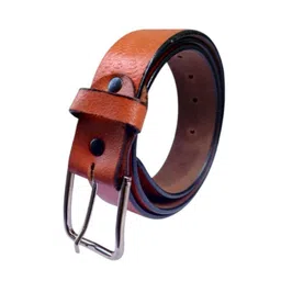 PERKED Men Textured Leather Tang Closure Belt image 2