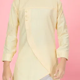 BAESD Boys Regular Pure Cotton Kurta with Trousers image 2