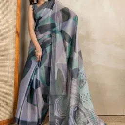 HERE&NOW Printed Art Silk Saree-picture-24