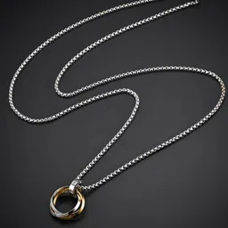 Designs & You Men Silver-Plated Stainless Steel Circular Pendant with Chain-picture-26