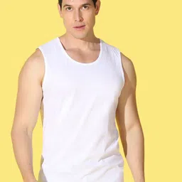 WOOSTRO Pack of 2 Printed Combed Cotton Innerwear Vests with Intelliease Technology image 3