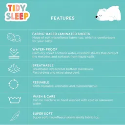 TIDY SLEEP Maroon 3 Pieces Cotton Waterproof & Breathable Mattress Protectors image 4