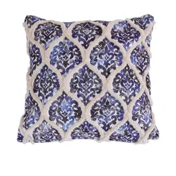 Myntra Elegant Homes Blue Set of 3 Ethnic Motifs Square Cushion Covers image 4