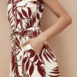 Fame Forever by Lifestyle Tropical Printed A-Line Dress image 4