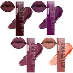 krayons StayMatte Velvet Kiss Set Of 4 Matte Liquid Lipstick-Shade 02 03 04 05-picture-13