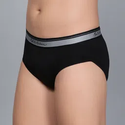 Mast & Harbour Men Pack Of 2 Basic Briefs MnH_002_BRF_BLKGB_BLKGW_2PC image 4