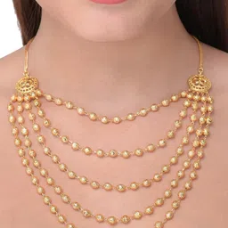 Bhagya Lakshmi Gold-Plated Necklace-picture-36