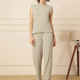 Selvia Round Neck Top With Trousers Co-ords-picture-20