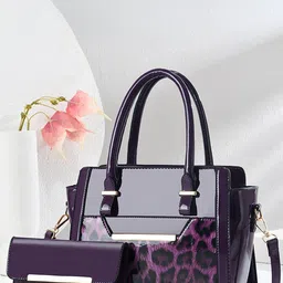 StyleCast Women Animal Printed Structured Handheld Bag with Pouch-image-62