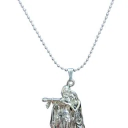 JAGSUN Silver-Plated Contemporary Pendants with Chains image 1