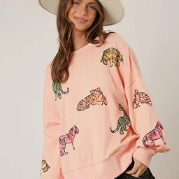 LULU & SKY Women Conversational Printed Sweatshirt-picture-23