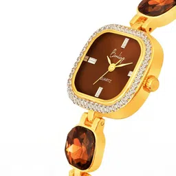 BENLING Women Dial & Stainless Steel Bracelet Style Straps Analogue Watch BL1042MRN-CMB image 3