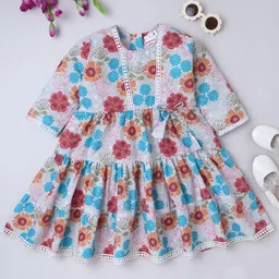 BAATCHEET Girls Cotton Printed Dress-picture-11