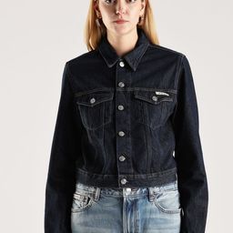 Calvin Klein Jeans Spread Collar Denim Cotton Jacket-picture-13