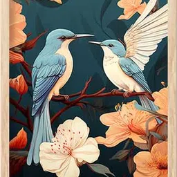walllane Floral Wall Art With Frame Home Decor Wall Painting For Living Room Office Bedroom-picture-26
