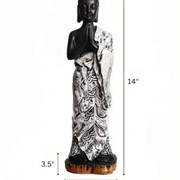 INTERNATIONAL GIFT Black Buddha Idol Showpiece image 3