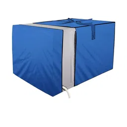 Stylista Blue Solid Waterproof Air Conditioner Covers-picture-27