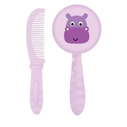 Adore Set Of 2 Jungle Fun Baby Brush & Comb - Purple-picture-0