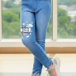 Naughty Ninos Girls Skinny Fit Mid-Rise Printed Stretchable Jeans-picture-31