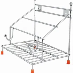 vss Chakla/Belan Kitchen Rack Stainless Steel Chakla Belan Tawa Chimta Lighter Stand Holder Steel image 2