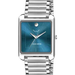 LOUIS DEVIN Men Brass Embellished Dial & Stainless Steel Bracelet Style Straps Analogue Watch-image-14