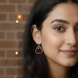 Jeweltos Triangular Drop Earrings-picture-41