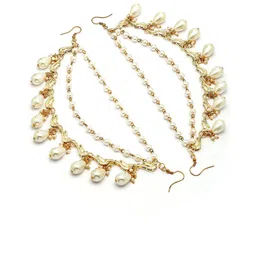 KARATCART Gold-Plated Drop Earrings image 2