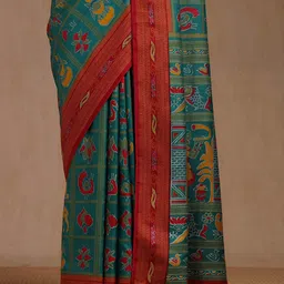 Soch Women Ethnic Motifs Woven Design Zari Saree image 3