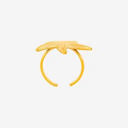 Kushal's Fashion Jewellery Gold-Plated Trendy Finger Ring image 3