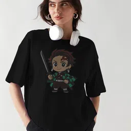 TOGS & TERRE Women Printed Drop-Shoulder Sleeves Organic Cotton T-shirt-picture-18