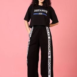V-Mart Typography Printed Pure Cotton T-Shirt & Joggers-picture-16