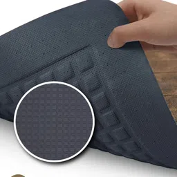 OBSESSIONS Brown Textured Stain & Water Resistant Floor Mat image 4